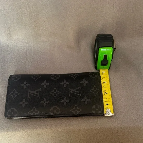Louis Vuitton Monogram Eclipse Brazza Canvas Long Black Compact Wallet - Picture 15 of 15